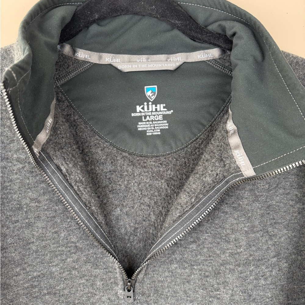 KUHL Men's Gray Pullover Jacket - Picture 2 of 2